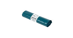 Afvalzak LDPE 65/20 x 125 cm blauw T70 op rol (á 10 st)