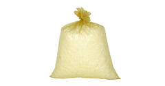 Afvalzak LDPE 80 x 110 cm geel T60 op rol (á 20 st)