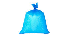 Afvalzak HDPE 80 x 110 cm blauw T25 op rol (á 20 st)