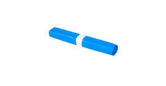 Afvalzak HDPE 80 x 110 cm blauw T25 op rol (á 20 st)