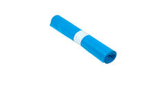 Afvalzak HDPE 80 x 120 cm blauw T30 op rol (á 20 st)