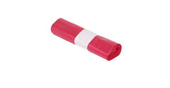 Afvalzak HDPE 58 x 100 cm rood T23 op rol (á 25 st)