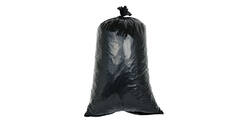Afvalzak HDPE 58 x 100 cm zwart T23 op rol (á 25 st)