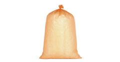 Afvalzak HDPE 70 x 110 cm oranje T50 op rol (á 25 st)