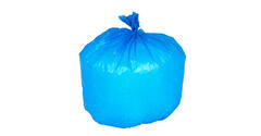Afvalzak HDPE 90 x 110 cm blauw T40 op rol (á 25 st)