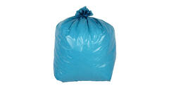 Afvalzak LDPE 90 x 110 cm blauw T70 op rol (á 10 st)