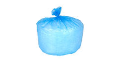 Afvalzak HDPE 90 x 110 cm blauw T30 op rol (á 25 st)