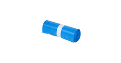 Afvalzak HDPE 90 x 110 cm blauw T30 op rol (á 25 st)