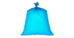 Afvalzak HDPE 90 x 120 cm blauw T70 op rol (á 20 st)