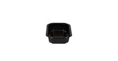 157356 - Bak CPET 160 x 103 x 35 mm zwart 370 ml rechthoekig