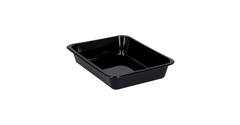 122018 - Menubak CPET 225 x 175 x 43 mm zwart 1200 ml rechthoekig 1-vaks