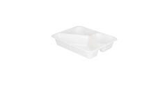 132346 - Menubak CPET 225 x 175 x 43 mm wit 525/275/205 ml rechthoekig 3-vaks