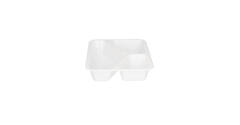 132346 - Menubak CPET 225 x 175 x 43 mm wit 525/275/205 ml rechthoekig 3-vaks