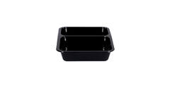 115505 - Menubak CPET 225 x 175 x 43 mm zwart 655/455 ml rechthoekig 2-vaks