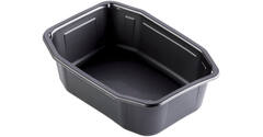 171004 - Menubak PP HMR 1-vaks 215 x 148 x 70 mm - zwart - 1395 cc