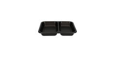 162147 - Menubak PP Caterline 2-vaks 227 x 178 x 32 mm - zwart 440/370 cc