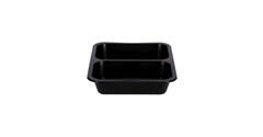 162151 - Menubak PP Caterline 2-vaks 227 x 178 x 40 mm  zwart 550/480 cc