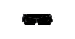 162303 - Menubak PP Caterline 3-vaks 227 x 178 x 32 mm - zwart 350/225/170 cc