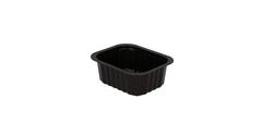 758002 - Menubak PP Side Dish 1-vaks 138 x 114 x 53 mm - zwart 470 cc
