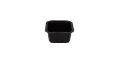 758002 - Menubak PP Side Dish 1-vaks 138 x 114 x 53 mm - zwart 470 cc