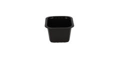 758602 - Menubak PP Side Dish 1-vaks 138 x 114 x 70mm - zwart 630 cc