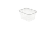 758606 - Menubak PP Side Dish 1-vaks 138 x 114 x 70 mm - transparant 630 cc