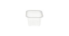 758606 - Menubak PP Side Dish 1-vaks 138 x 114 x 70 mm - transparant 630 cc