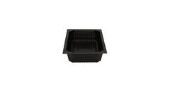 740102 - Menubak PP 1/4 GN 1-vaks 265 x 162 x 50 mm - zwart 1500 cc