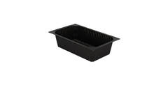 740202 - Menubak PP 1/4 GN 1-vaks 262 x 162 x 70mm - zwart 2000 cc