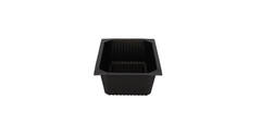 740202 - Menubak PP 1/4 GN 1-vaks 262 x 162 x 70mm - zwart 2000 cc