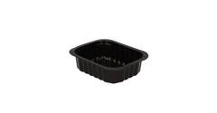 758512 - Menubak PP Side Dish 1-vaks 138 x 114 x 35 mm - zwart 350 cc