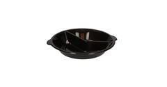 176395 - Menubak PP Pearl L2 rond 2-vaks ø 250 x 42 mm - zwart 750/490 cc