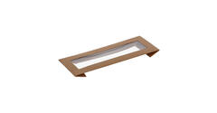 188102 - Deksel Karton/PLA  SL Brick 225 x 85 x 30 mm + Venster tbv Viking Box 188100 - naturel