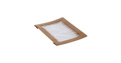 202882 - Deksel Karton/PLA  Brick 200 x 140  x 30 mm + Venster tbv Viking Box 188103 - naturel
