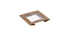 202878 - Deksel Karton/PLA Cube 113 x 113 x 29 mm + Venster tbv Viking Box 188112 - naturel
