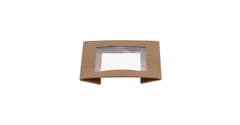 202878 - Deksel Karton/PLA Cube 113 x 113 x 29 mm + Venster tbv Viking Box 188112 - naturel
