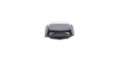188019 - Octaview APET 185 x185 x 70 mm 625 cc zwart + deksel transparant
