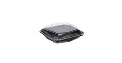 188021 - Octaview APET 225 x 225 x 65 mm 925 cc zwart + deksel transparant