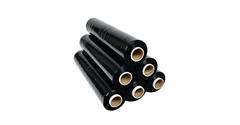Stretchfolie LLDPE 50 cm x 300 mtr zwart 23 my handrol