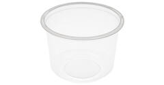 Bak PP ø115/80 transparant 500 ml rond - 8118C