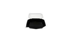 188022 - Octaview APET 225 x 225 x 80 mm 1150 cc zwart + deksel transparant