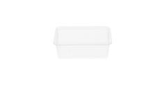 Bak PET 183 x 135 x 63 mm transparant 1000 ml rechthoekig