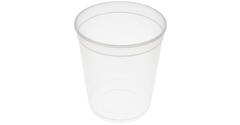 Bak PP ø115/138 transparant 1000 ml rond spuitgiet