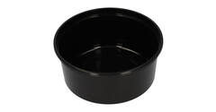 Bak PP ø115/50 zwart 350 ml rond spuitgiet
