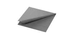168392 - Duni Servet 24 x 24 cm tissue 2-laags 1/4-vouw granite grey