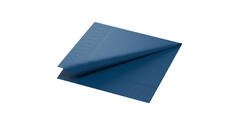 180383 - Duni Servet 33 x 33 cm tissue 2-laags 1/4-vouw donker blauw