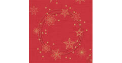 200868 - Servet 40 x 40 cm Dunisoft 1/4-vouw Star Shine Red