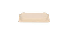 196731 - Tray Sushi bagasse 165 x 92 x 22 mm slim short bruin