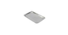 Gevoerd schaaltje 12 x 18 cm alu - zilver