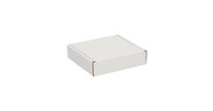 Brievenbusdoos  110 x 110 x 28 mm wit/bruin enkel golf - 322 610 050